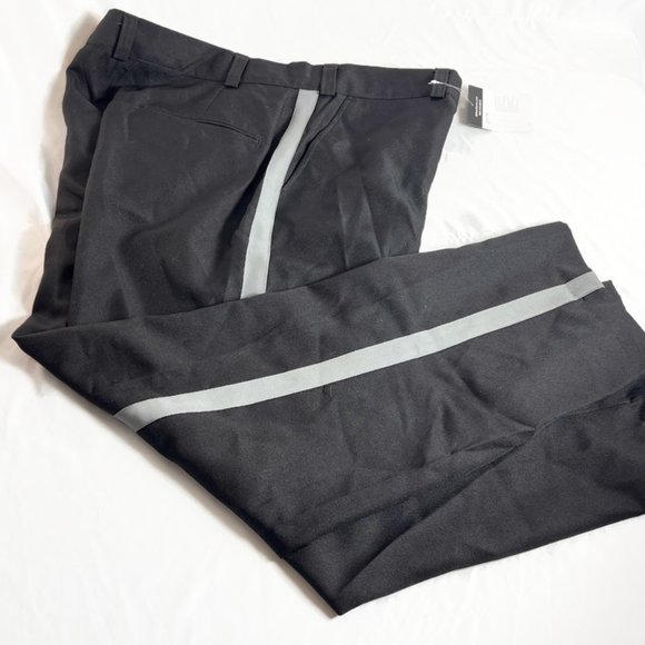 LAWPRO TT103 Men's SIZE 40 x 30 Poly Uniform Trousers Black Gray Stripe - Picture 1 of 5